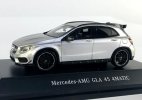 1:43 Silver Diecast 2017 Mercedes Benz GLA 45 4MATIC AMG Model