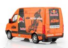 1:38 Black-Orange Diecast Mercedes-Benz Sprinter Van Toy