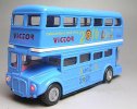 Yellow / Red / Blue / White Alloy Kids Double Decker Toys Bus