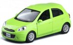 Black / Red / Green 1:36 Scale Kids Diecast Nissan MARCH Toy