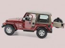 1:18 White /Wine Red /Black Diecast Jeep Wrangler Sahara Model