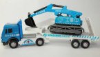 Kids White-Blue Doraemon Theme Tow Truck Toy