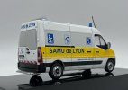 White-Yellow 1:43 Scale NOREV Diecast Renault Master Van Model
