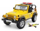 1:18 Red / Yellow Maisto Diecast Jeep Wrangler Rubicon Model