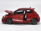 1:24 Scale Bburago White Diecast Fiat Abarth 500 Model