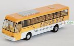 Kids Red / Blue / Yellow Pull-back Function Super City Bus Toy