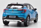 1:18 Scale Blue Diecast 2019 Renault Captur SUV Model