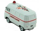 Kids Mini Scale White TOMY Diecast VW Ambulance Bus Toy