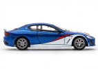 Blue-White 1:64 Scale Diecast Maserati GranTurismo Model