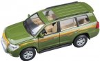 Green / White / Black 1:32 Kids Diecast Toyota Land Cruiser Toy