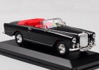 Black 1:43 Scale Diecast 1961 Bentley S2 Continental DHC Model