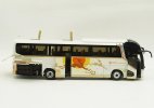 1:36 Scale White Diecast Foton AUV BJ6122 Coach Bus Model