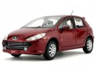 Red / Golden 1:18 Scale Diecast Peugeot 307 Model