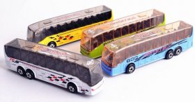 1:72 Scale Kids Yellow / Blue / Green / White Airport Bus Toy