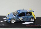 1:43 Blue NO.105 IXO Diecast Renault Clio S1600 2003 Model