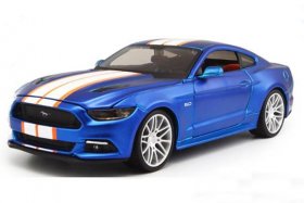 Blue 1:24 Scale Maisto Diecast 2015 Ford Mustang GT Model