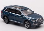 1:64 Scale Silver / Blue Diecast 2021 Geely Xingyue L SUV Model