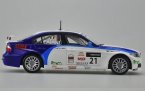 1:24 Scale White-Blue Motorama Diecast BMW 320 Model