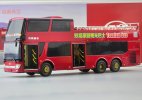 Red 1:43 Scale Diecast AnKai Double Decker Tour Bus Model