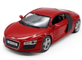 Red / Black / Blue 1:24 Scale Maisto Diecast Audi R8 Model