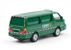 1:64 Green China Post Diecast Jinbei Hiace Classic Van Model