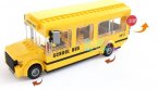 246 Pieces Kids Yellow Building Blocks U.S. School Bus Toy