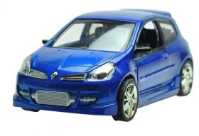 Red / Blue Kids 1:32 Scale Diecast Renault Clio Toy