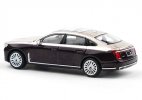 Purple-Golden 1:64 Scale Diecast Hongqi H9 Limousine Model