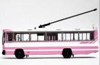 1:76 Pink NO.11 ShangHai SK5105GP Diecast Trolley Bus Model