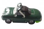 Green Mini Scale CARS Theme Cartoon Diecast Alfa Romeo Car Toy