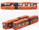 Red 1:64 Scale SunWin SWB6180 BRT Articulated Bus Model