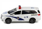 White Kids 1:32 Scale Police Diecast Honda Odyssey MPV Toy