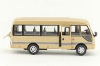 Beige 1:32 Scale Kids Diecast Toyota Coaster Coach Bus Toy