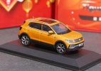1:43 Scale Orange Diecast 2019 VW T-Cross SUV Model