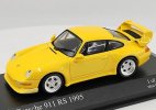 Minichamps 1:43 Scale Yellow Diecast 1995 Porsche 911 RS Model