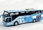 Sky Blue Argentina Football Team Kids Diecast Coach Bus Toy