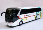 White 1:38 Scale Diecast King Long XMQ6127 Coach Bus Model