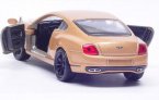 Golden / White / Red 1:36 Welly Diecast Bentley Continental Toy