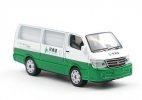 1:64 Scale Green-White Diecast Jinbei Hiace Classic Van Model