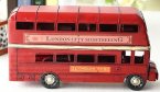 Large Scale Tinplate NO.8 Red London Double Decker Bus Model