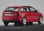 Blue / Red 1:43 Scale Diecast Skoda Rapid Spaceback Model