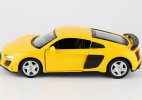 1:36 Scale Kids Yellow / Silver Diecast Audi R8 Coupe Toy