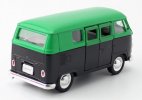 Welly 1:36 Scale Kids Green-Black Diecast 1963 VW T1 Bus Toy