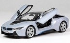 Blue / White / Silver 1:18 Scale PARAGON Diecast BMW I8 Model