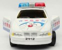 Mini Scale White Kids Doraemon Police Theme Car Toy