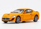 1:64 Scale Blue / Yellow Diecast Maserati GranTurismo Model