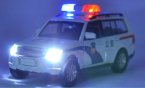 White 1:32 Scale Police Theme Diecast Mitsubishi Pajero Toy