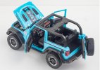 Black / Yellow / Blue / Green Diecast Jeep Wrangler Rubicon Toy