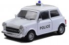 White 1:36 Kids Welly Police Diecast Mini Cooper 1300 Toy