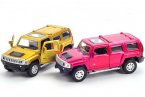 Red / Golden 1:43 Scale Kids Diecast Hummer H3 Toy